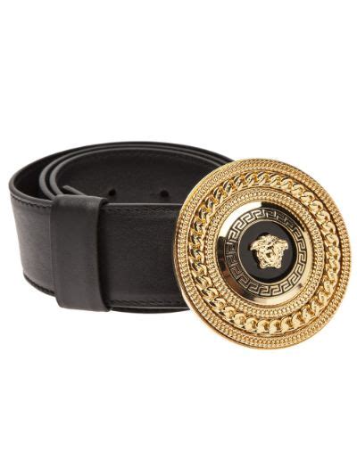 vintage versace chain belt|farfetch versace belt for men.